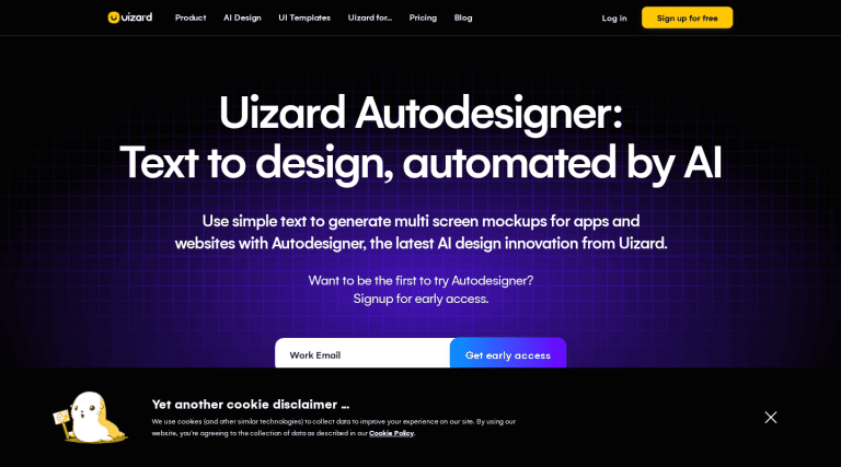 uizard.io autodesigner -כלי בינה מלאכותית