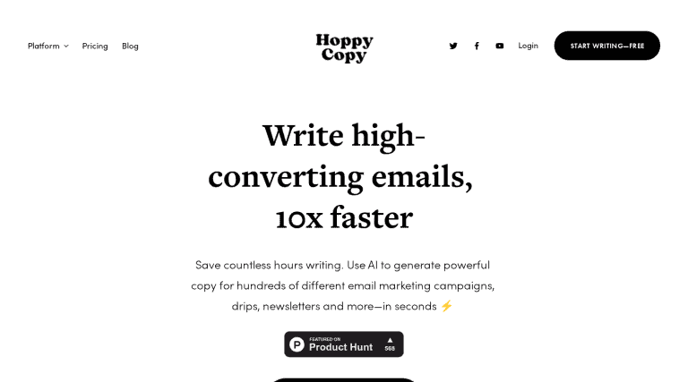 www.hoppycopy.co כלי בינה מלאכותית