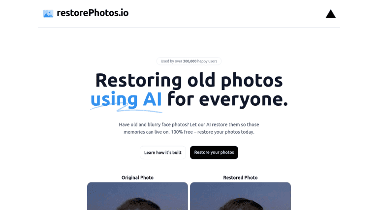 www.restorephotos.io כלי בינה מלאכותית