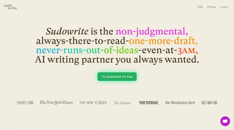 www.sudowrite.com כלי בינה מלאכותית