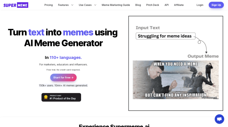 www.supermeme.ai כלי בינה מלאכותית